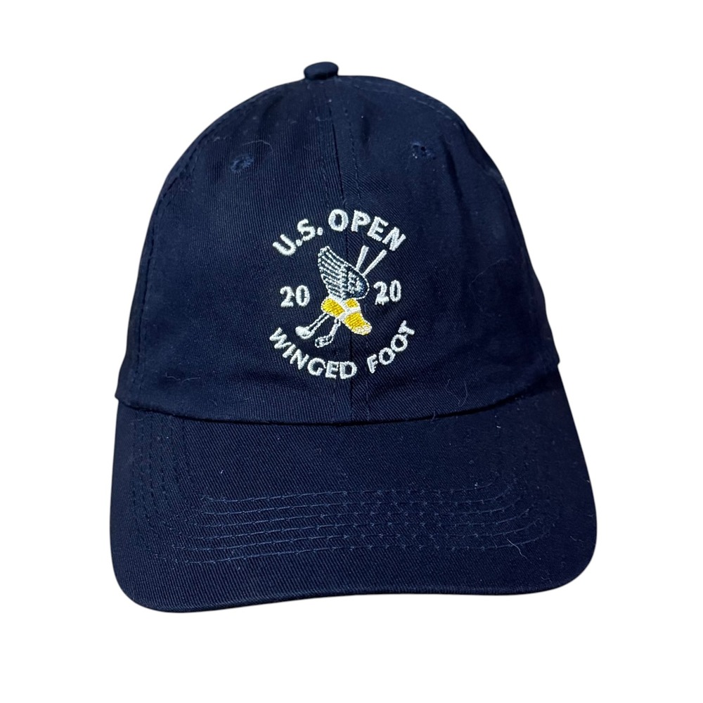 USGA 2020 US Open Winged Foot Golf Hat Mens Navy Blue Adjustable Member Cap